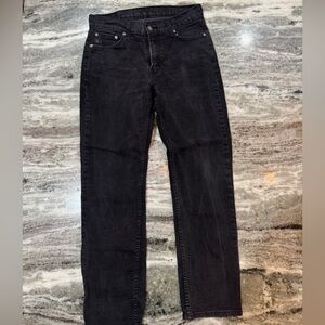 Levi's Men's Black Straight Leg Jeans Size 33x32